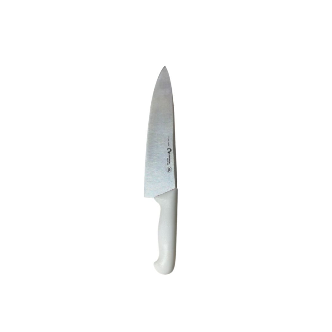 Kit de 3 cuchillos para Chef 8 inch Hoja Acero Inoxidable Mango Ergonómico Color Azul, rojo y blanco