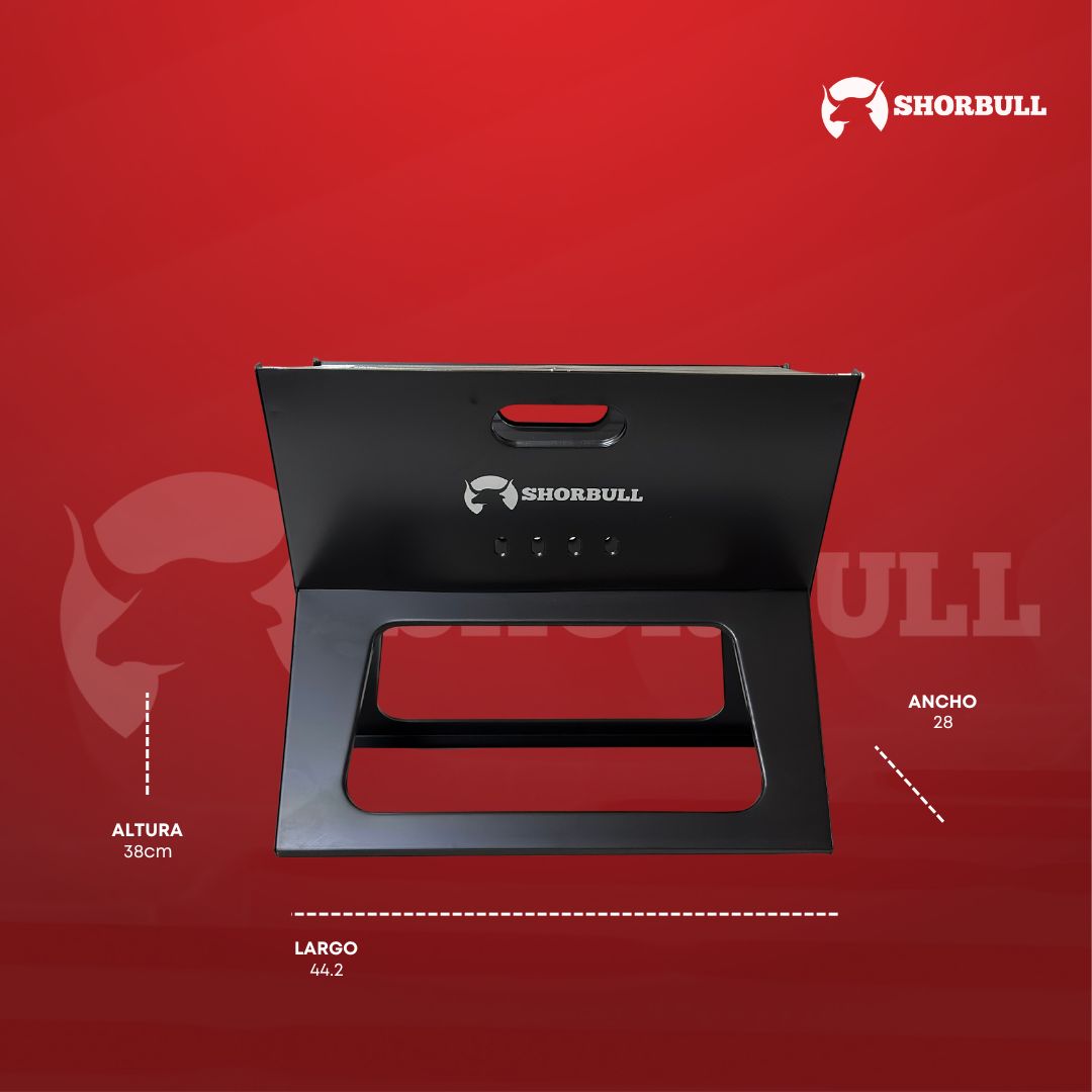 Asador Portátil Plegable con Diseño Compacto y Transporte Fácil al Exterior