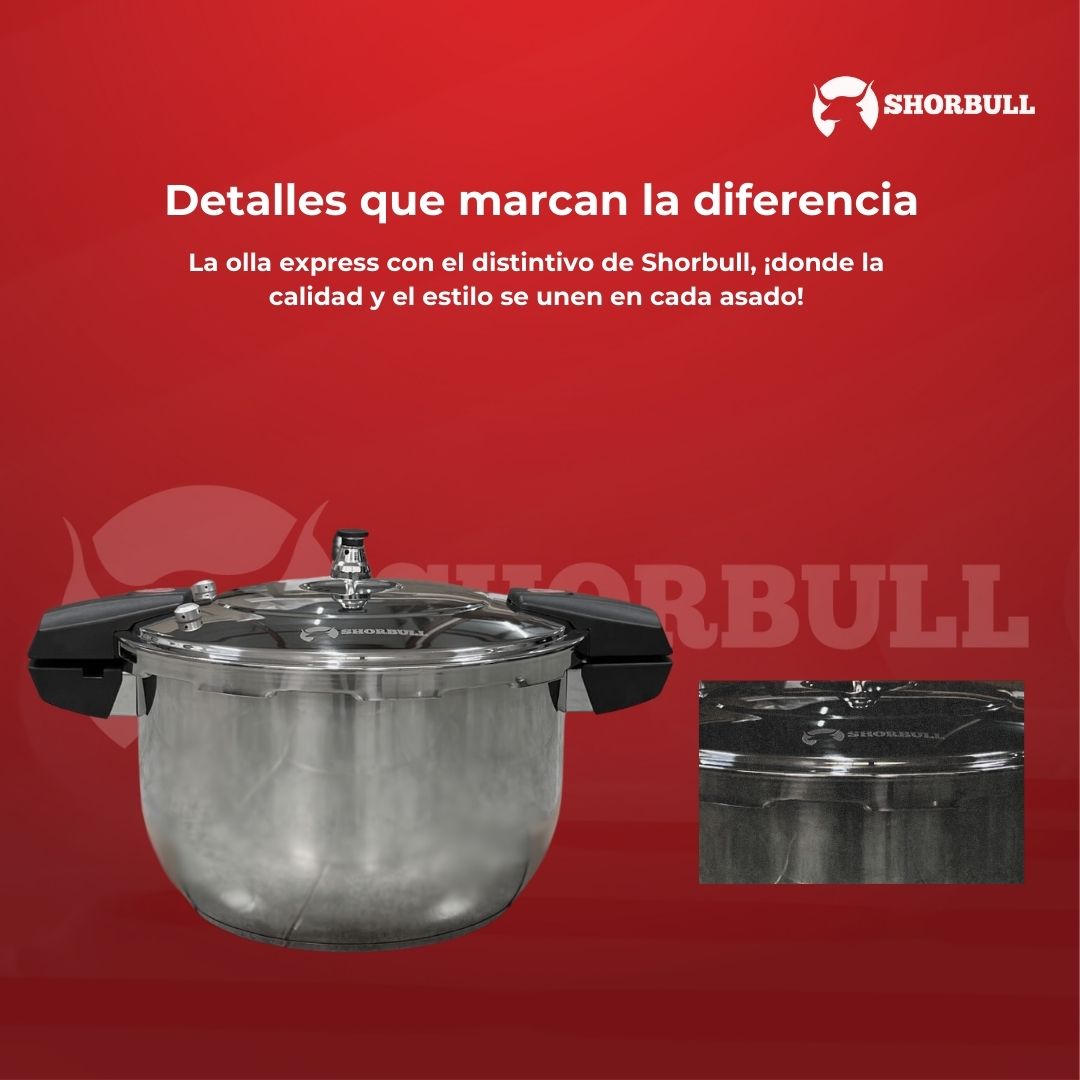 Olla Express 14 Litros Acero Inoxidable.