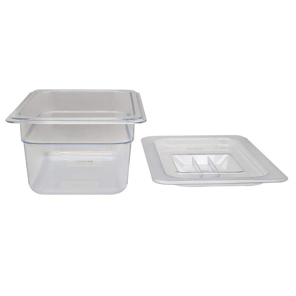 Inserto policarbonato 1/4 6cm con tapa