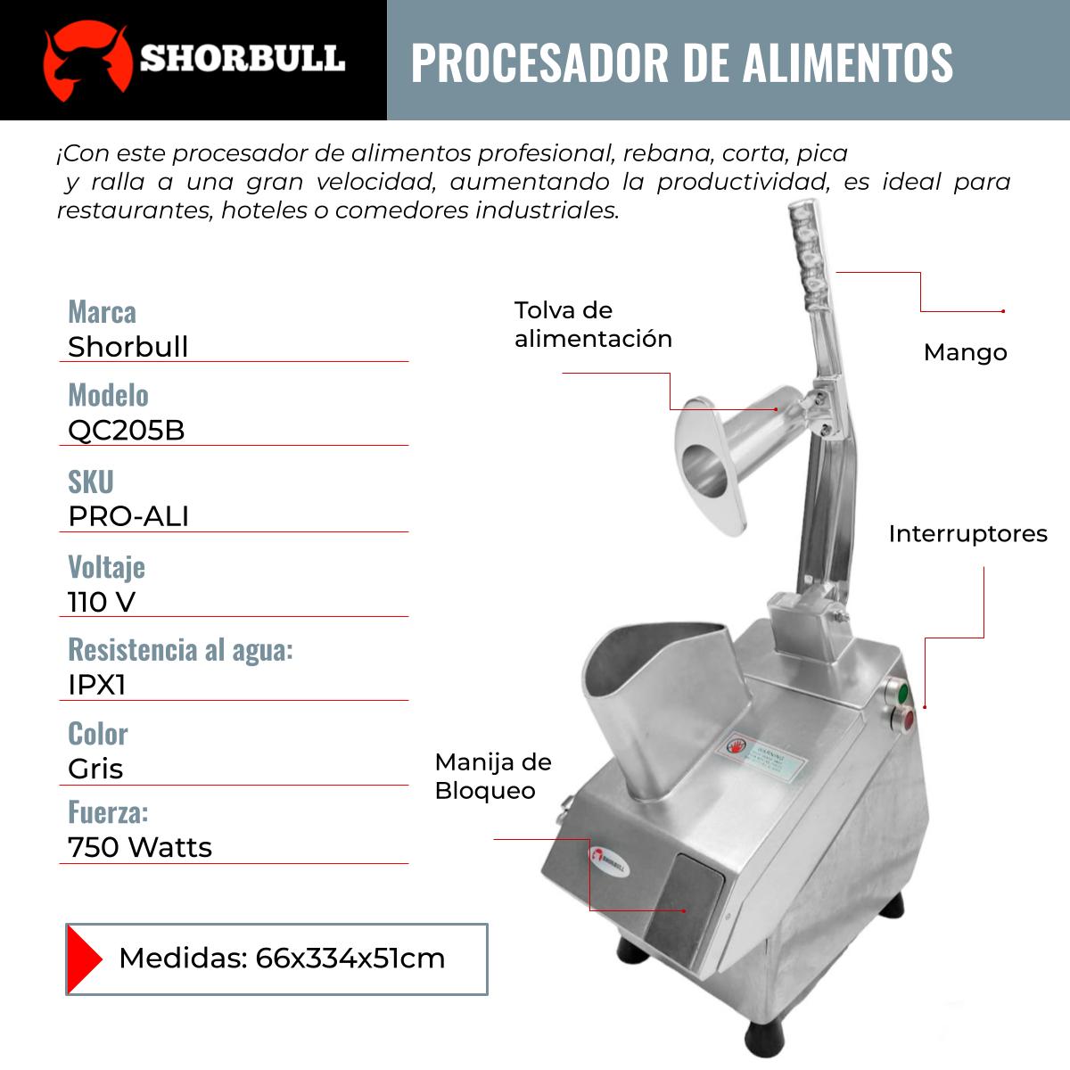 Procesadora de Alimentos Industrial Picatodo