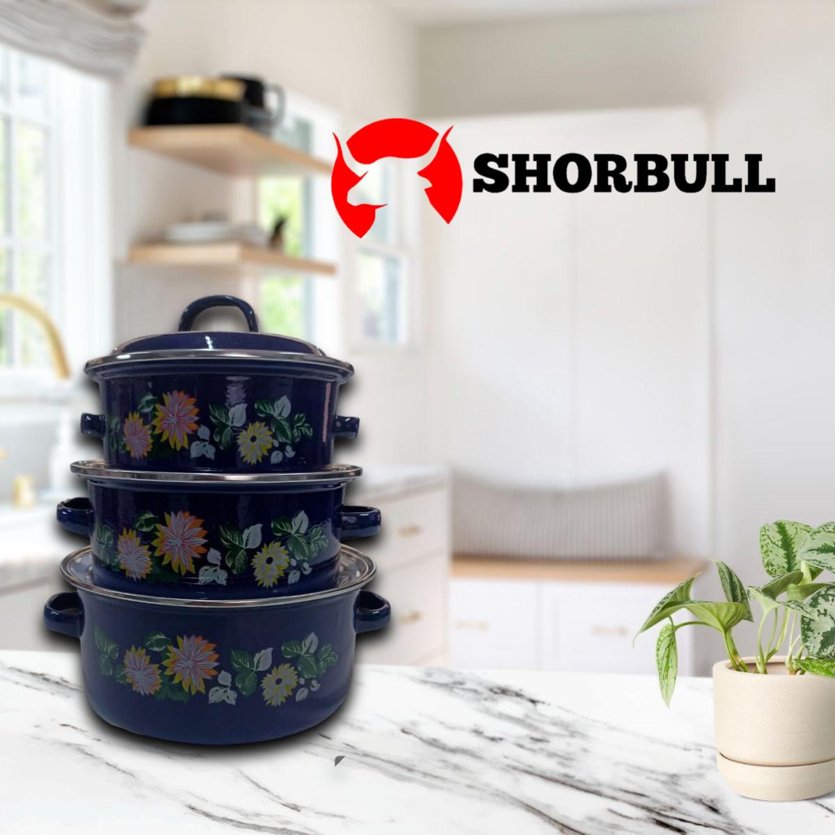 Juego de ollas con tapa de Peltre 6 pz Egipsy