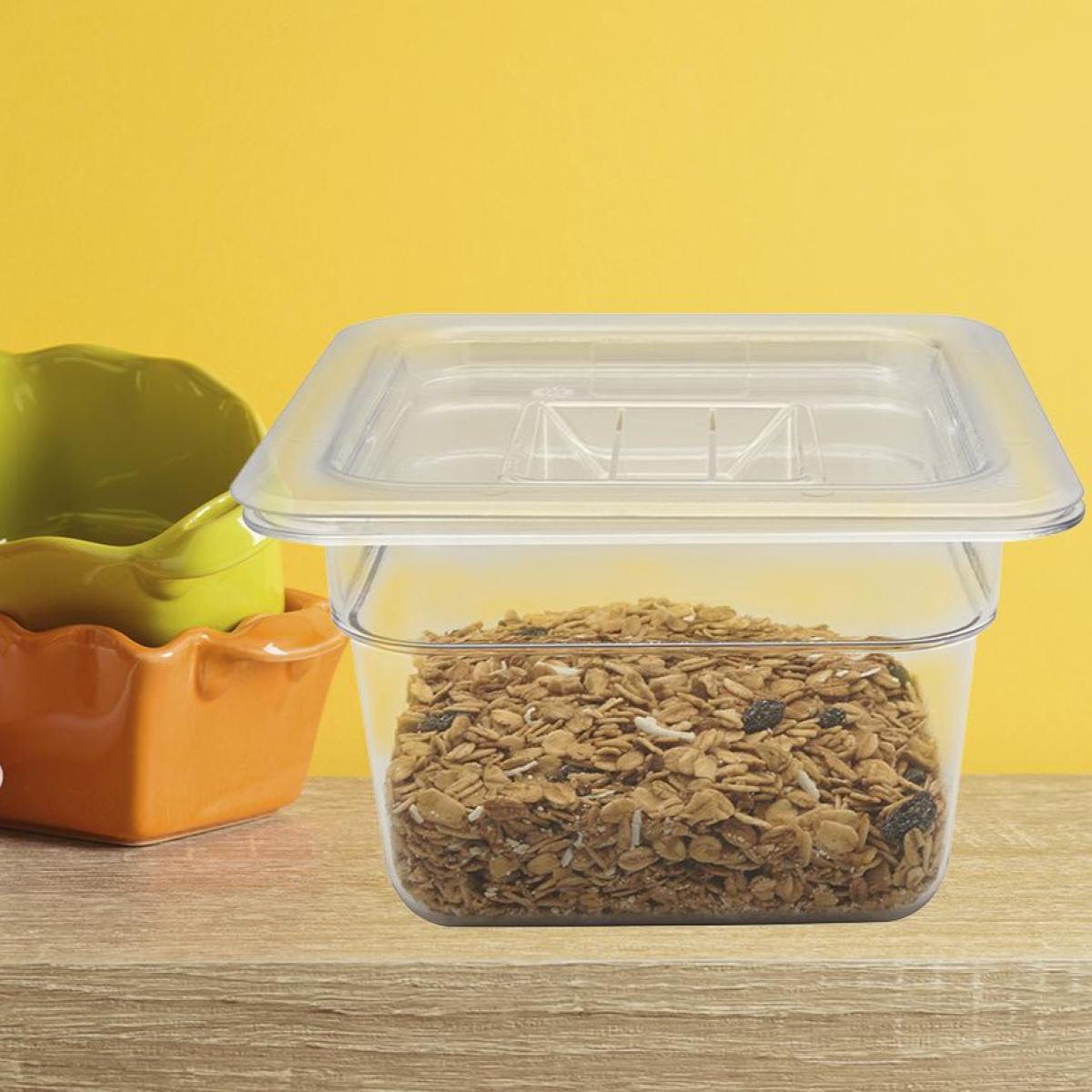 Inserto policarbonato 1/6 6cm con tapa