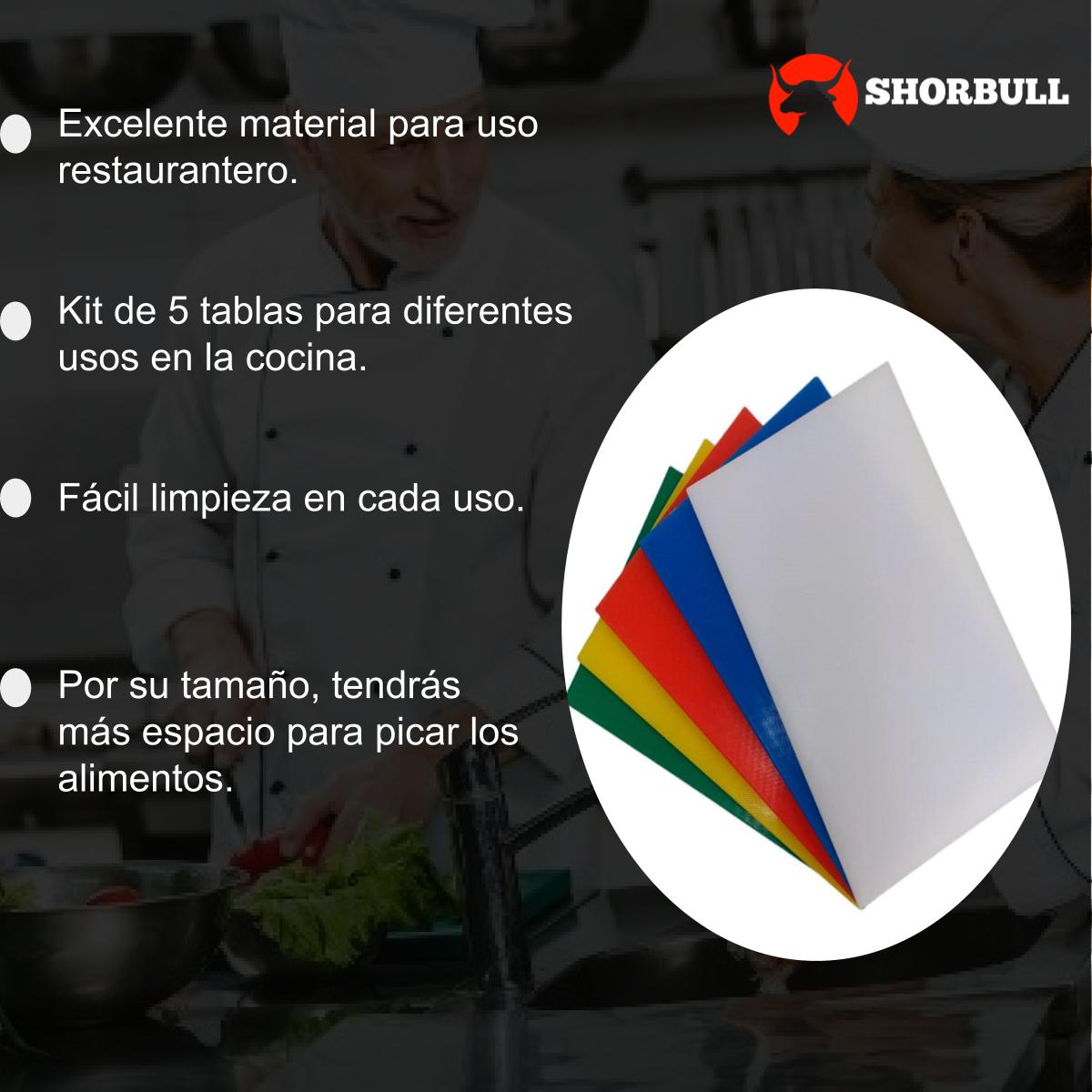 Kit 5 Tablas Para Picar