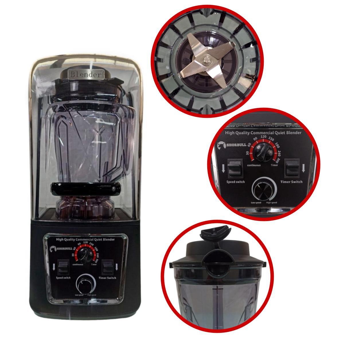 Licuadora con escudo 2200w 2.2l