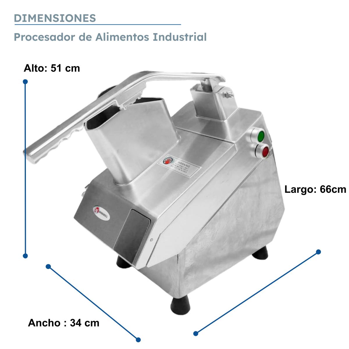 Procesadora de Alimentos Industrial Picatodo
