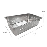 Inserto perforado acero inoxidable  1/1 15cm  Shorbull