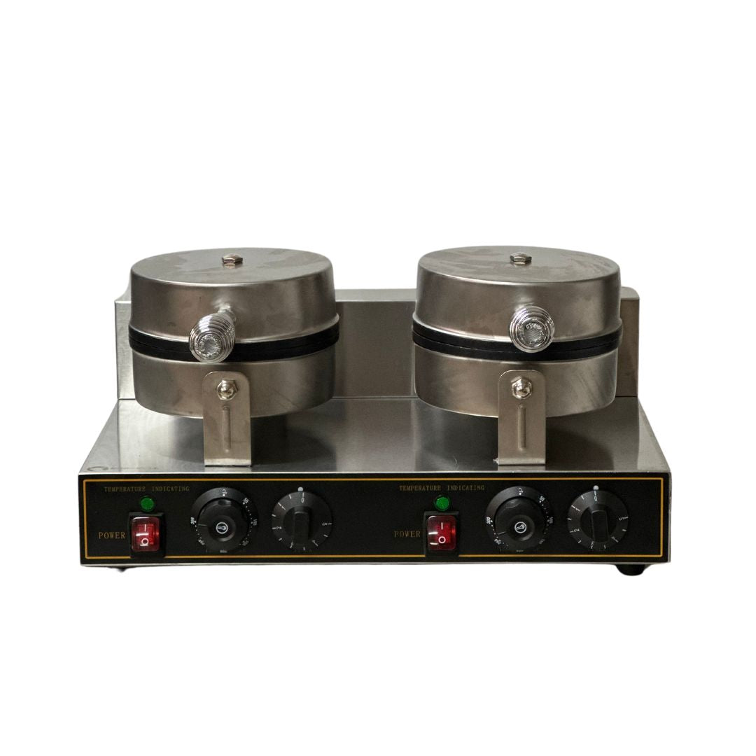 Máquina Wafflera Doble Shorbull Eléctrica Antiadherente Industrial 110V