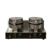 Máquina Wafflera Doble Shorbull Eléctrica Antiadherente Industrial 110V