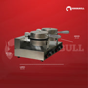 Máquina Wafflera Doble Shorbull Eléctrica Antiadherente Industrial 110V