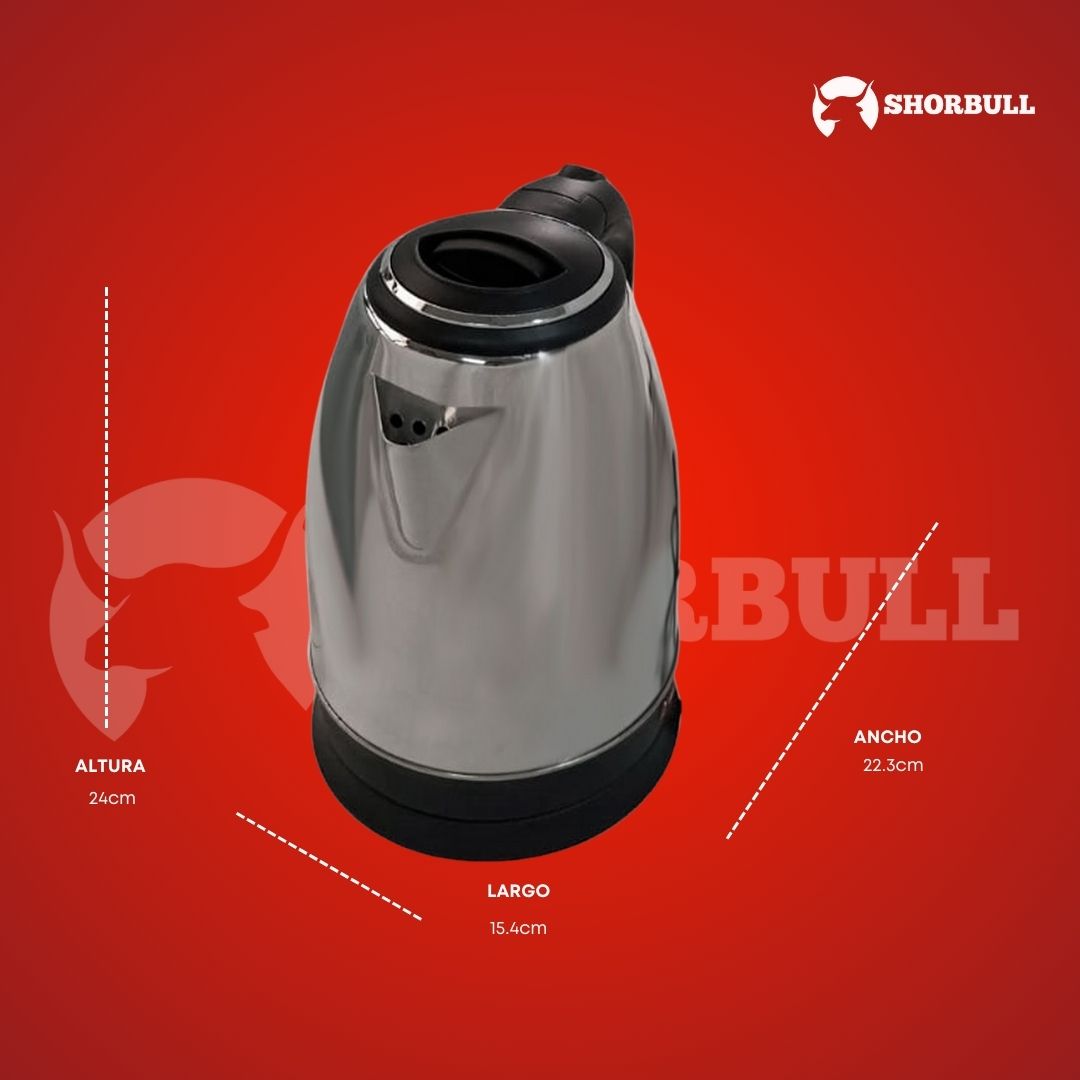Tetera eléctrica de acero inoxidable 110V 1 Pieza Cap. 2 Litros
