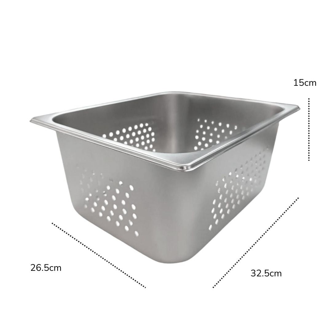 Inserto Acero Inoxidable Perforado 1/2 de 15 cm