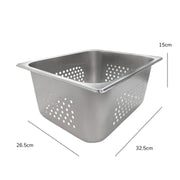 Inserto Acero Inoxidable Perforado 1/2 de 15 cm
