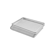 Kit 5 Charolas Perforadas Panadero Shorbull Aluminio Horneado Panadería