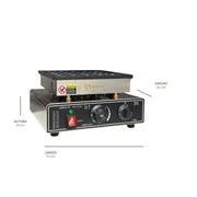 Máquina Eléctrica para Mini hotcakes Shorbull para 25 piezas con Control de Temperatura