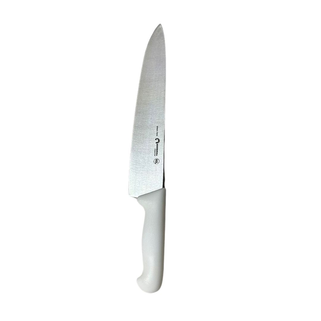 Cuchillo Chef 8 inch SHORBULL Hoja Acero Inoxidable Mango Ergonómico Color Blanco
