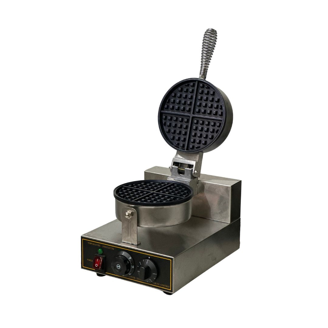 Wafflera Individual Industrial con Placas Antiadhesivas y Mango Ergonómico