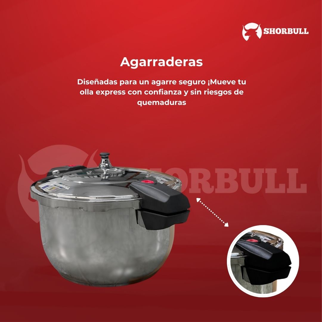 Olla Express 14 Litros Acero Inoxidable.