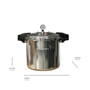 Olla express Shorbull aluminio 23 litros