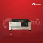 Máquina Crepera Eléctrica Shorbull Antiadherente Uso Industrial Profesional