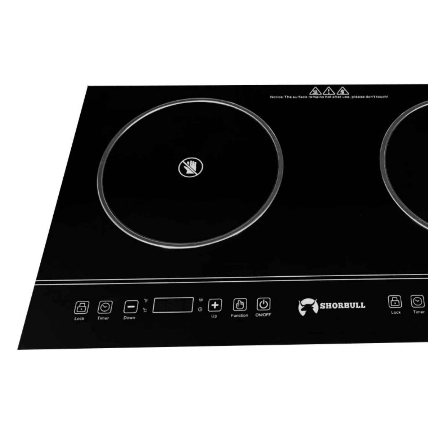 Parrilla Estufa 2 Quemadores eléctrica Táctil