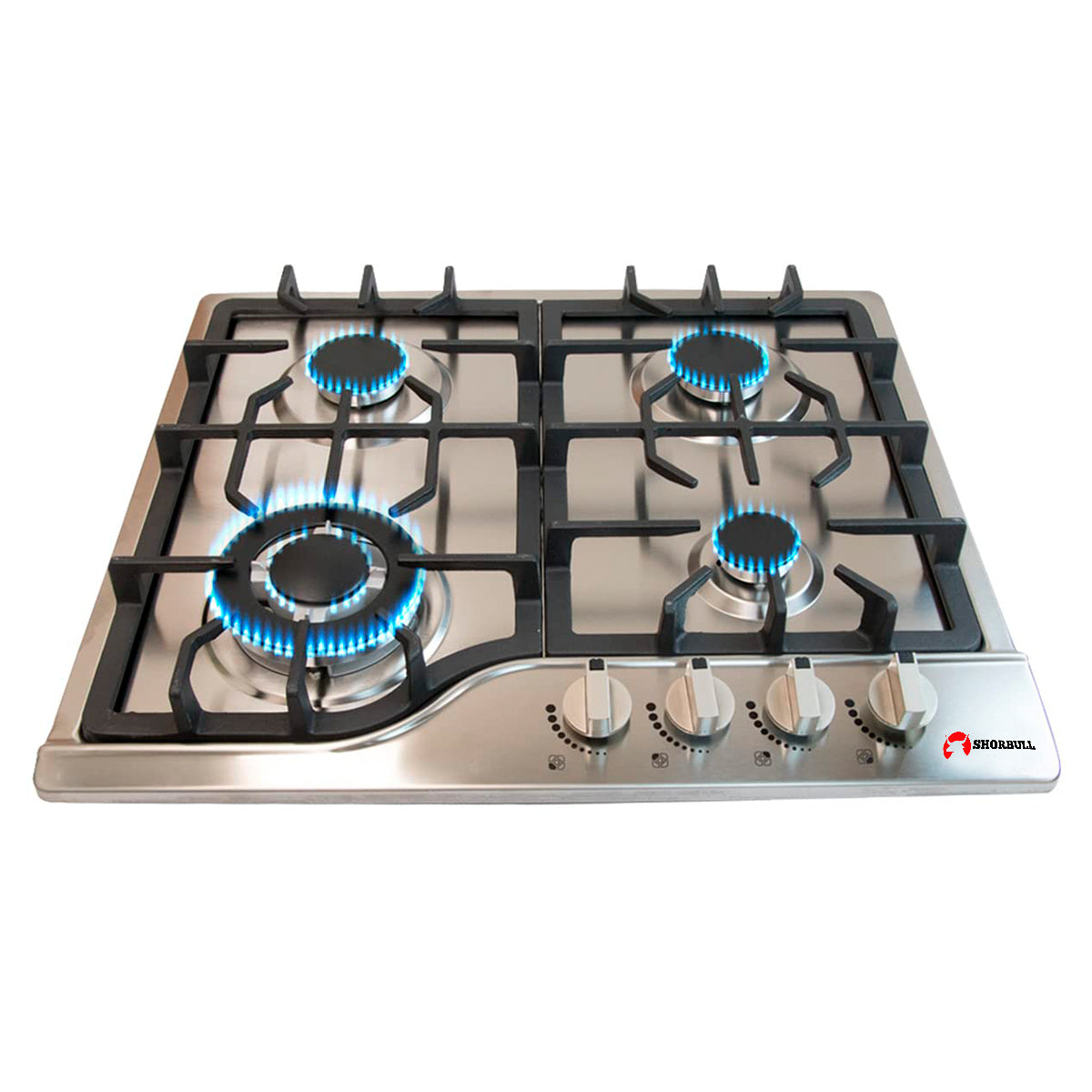Parrilla Estufa 4 Quemadores Acero Inoxidable
