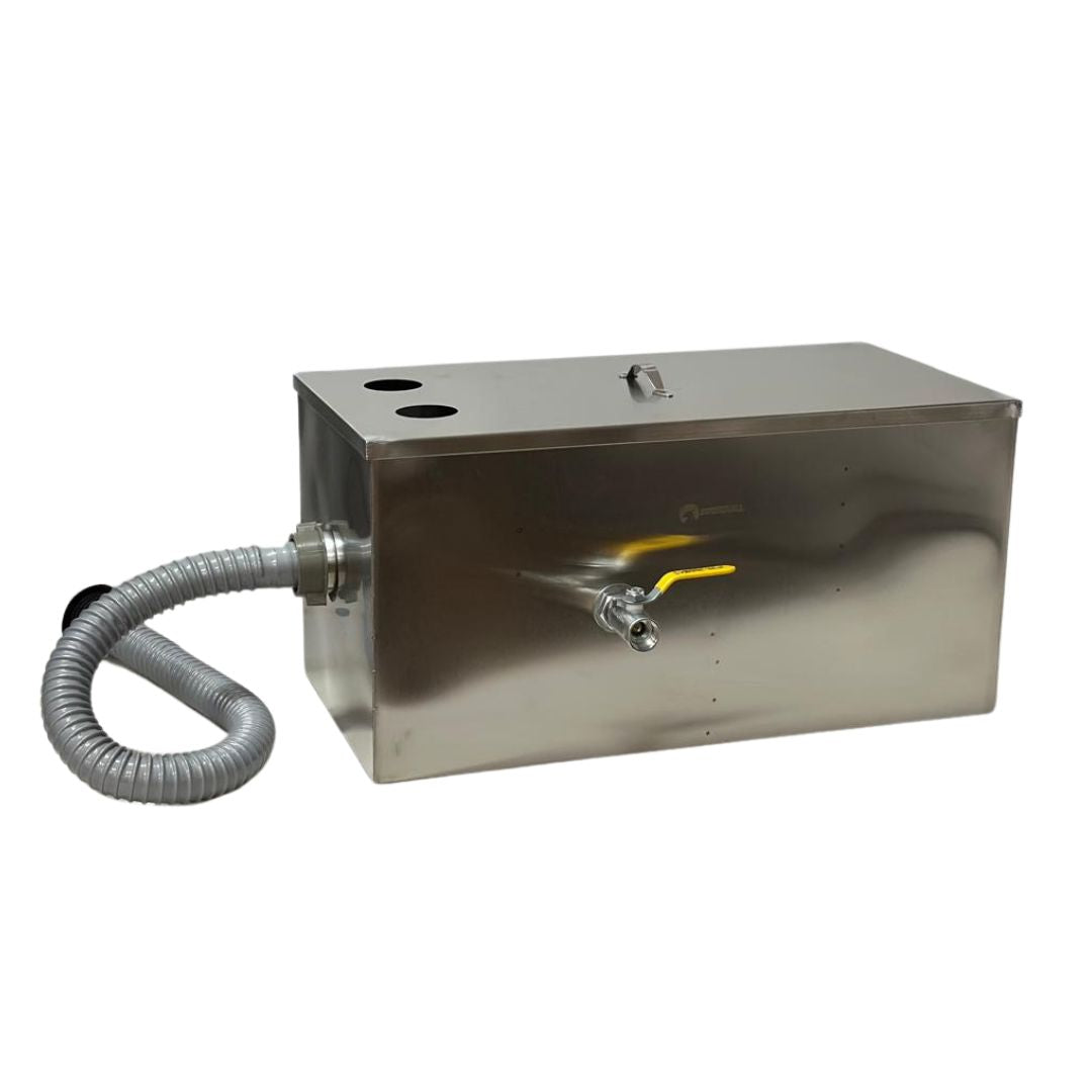 Trampa de grasa comercial de acero inoxidable Shorbull Gris