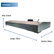Campana extractora de acero inoxidable 76cm Shorbull Gris 3 velocidades