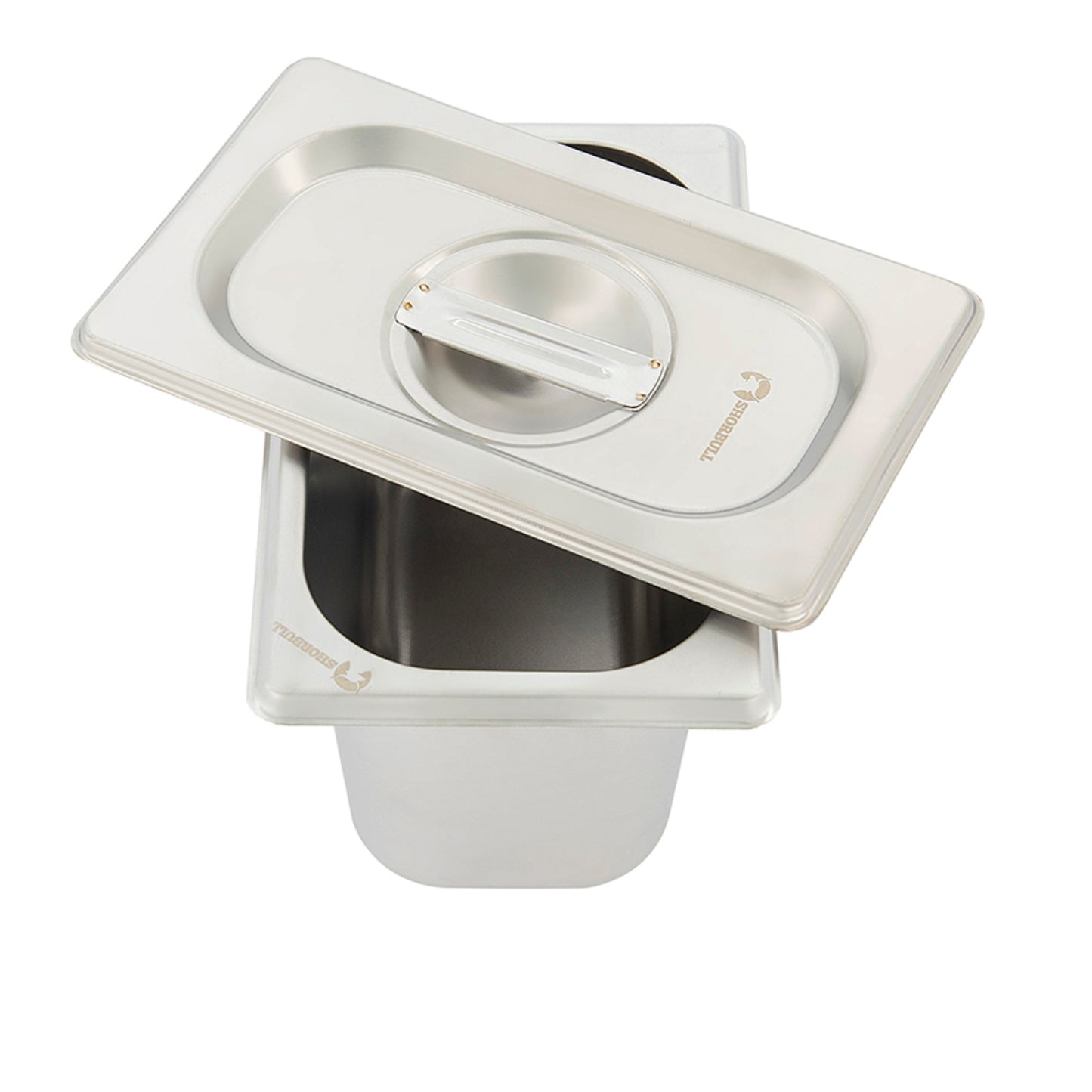 Inserto Acero Inoxidable 1/9 15cm con tapa