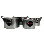 Juego de ollas Every Day de Acero Inoxidable con tapa 8 pz Shorbull
