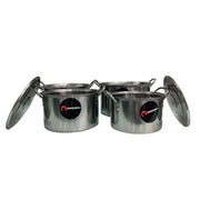 Juego de ollas Every Day de Acero Inoxidable con tapa 8 pz Shorbull