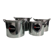 Juego de ollas Excellence de Acero Inoxidable con tapa 8 pz Shorbull