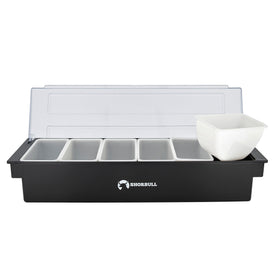 Dispensador Garnitero 6 Divisiones Policarbonato Bar Shorbull