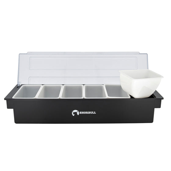 Dispensador Garnitero 6 Divisiones Policarbonato Bar Shorbull
