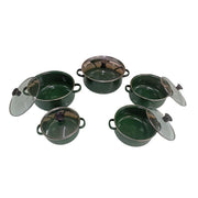 Juego de ollas de peltre Shorbull International 10pzs Verde