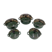 Juego de ollas de peltre Shorbull International 10pzs Verde