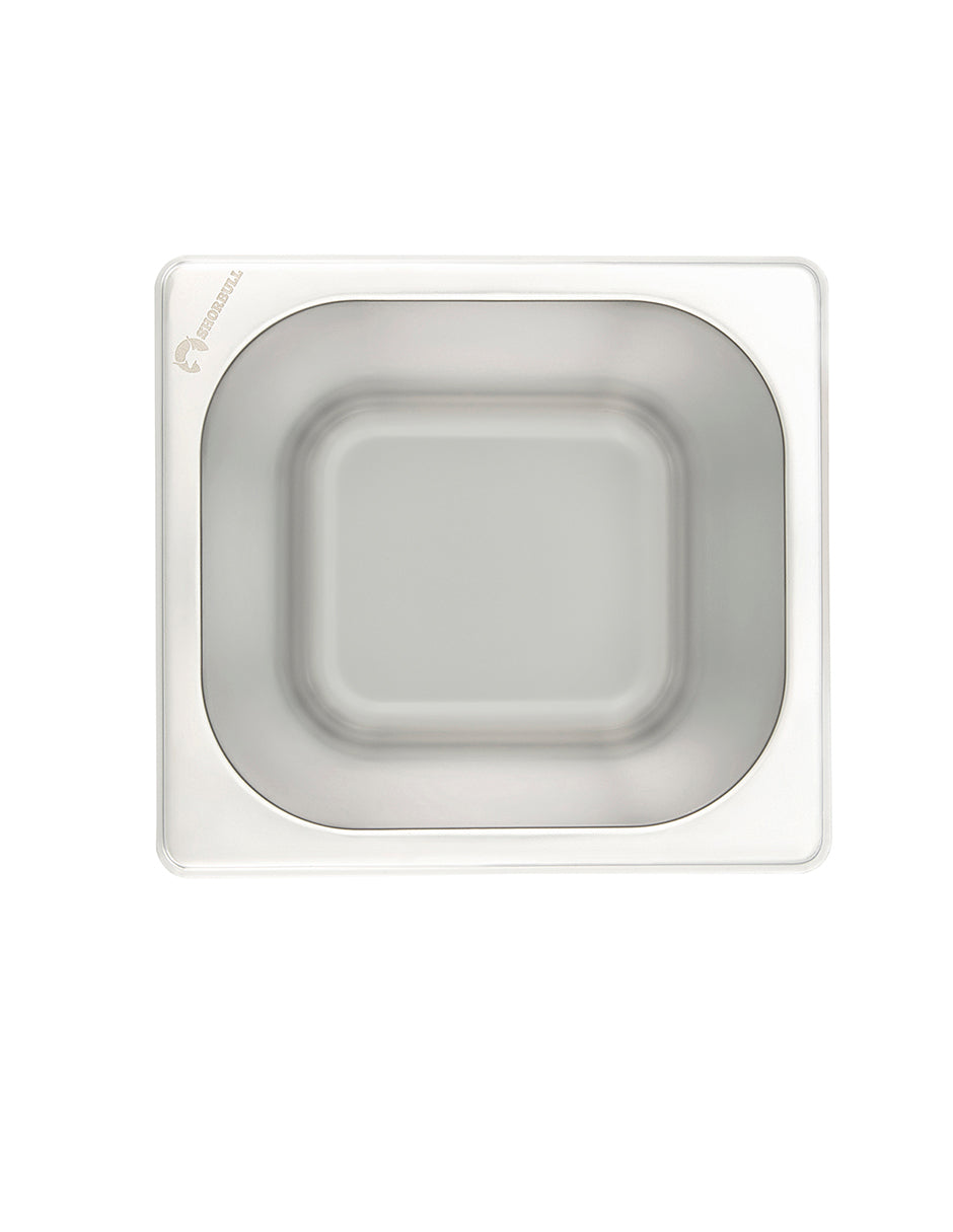 Inserto acero inoxidable 1/6 6cm con tapa Shorbull