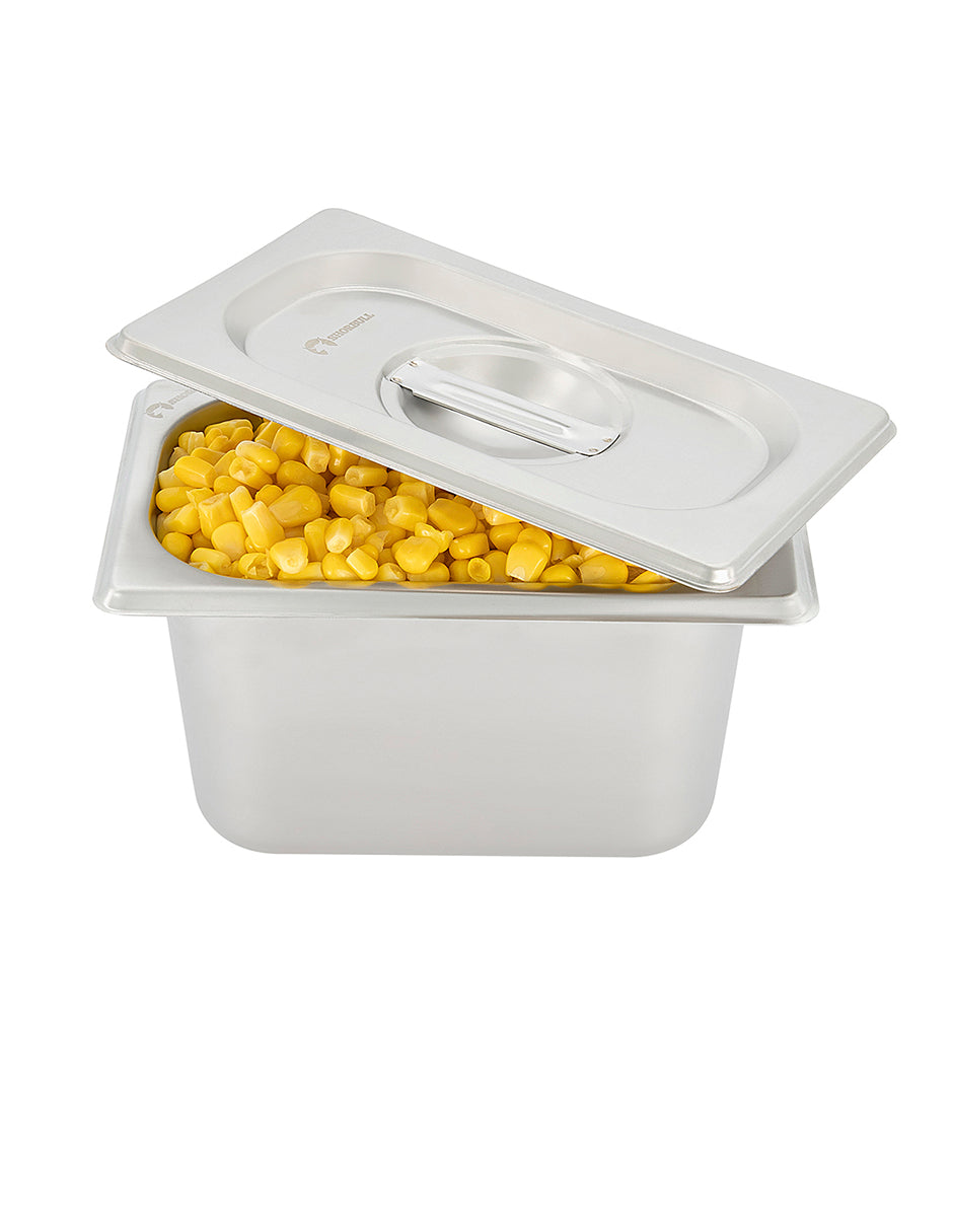 Inserto Acero Inoxidable 1/9  6.5cm con tapa