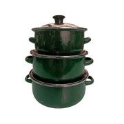 Juego de ollas de peltre Shorbull International 6pz Verde