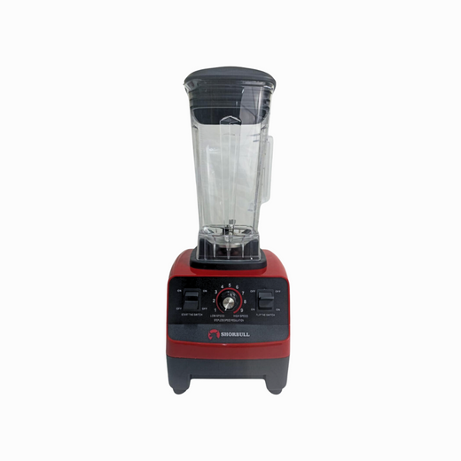 Licuadora Profesional Shorbull 2L Roja 4500W Uso Rudo para Frappes