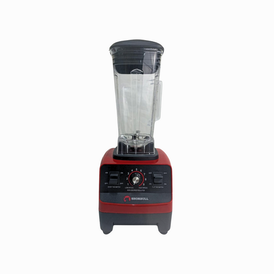 Licuadora Profesional Shorbull 2L Roja 4500W Uso Rudo para Frappes