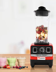 Licuadora Profesional Shorbull 2L Roja 4500W Uso Rudo para Frappes