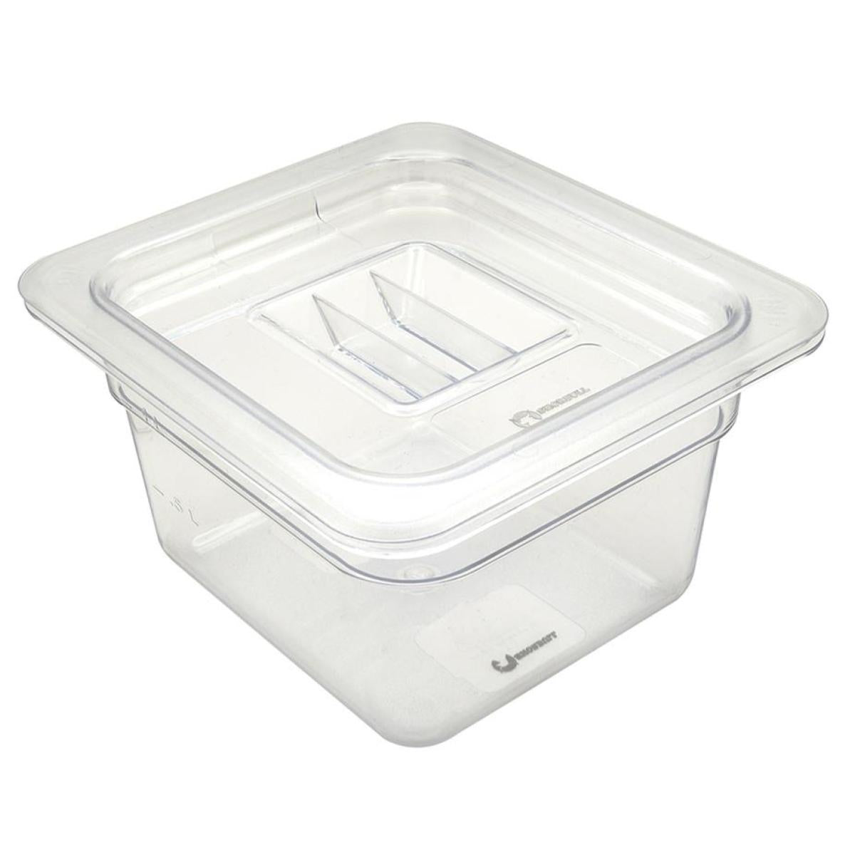 Inserto policarbonato 1/6 6cm con tapa