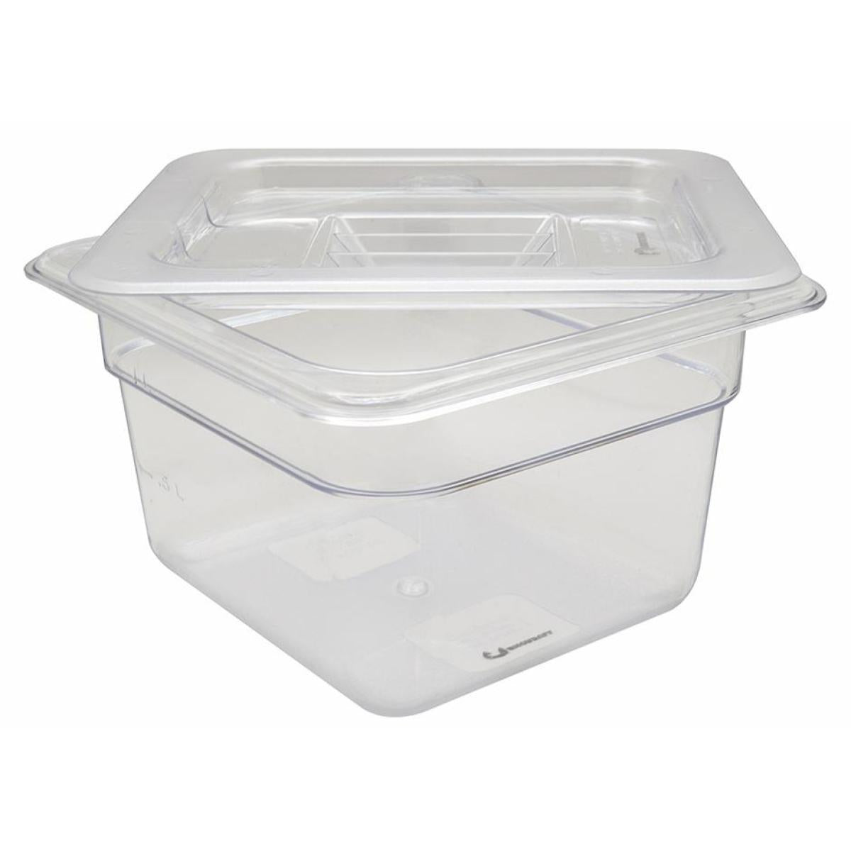 Inserto policarbonato 1/6 6cm con tapa