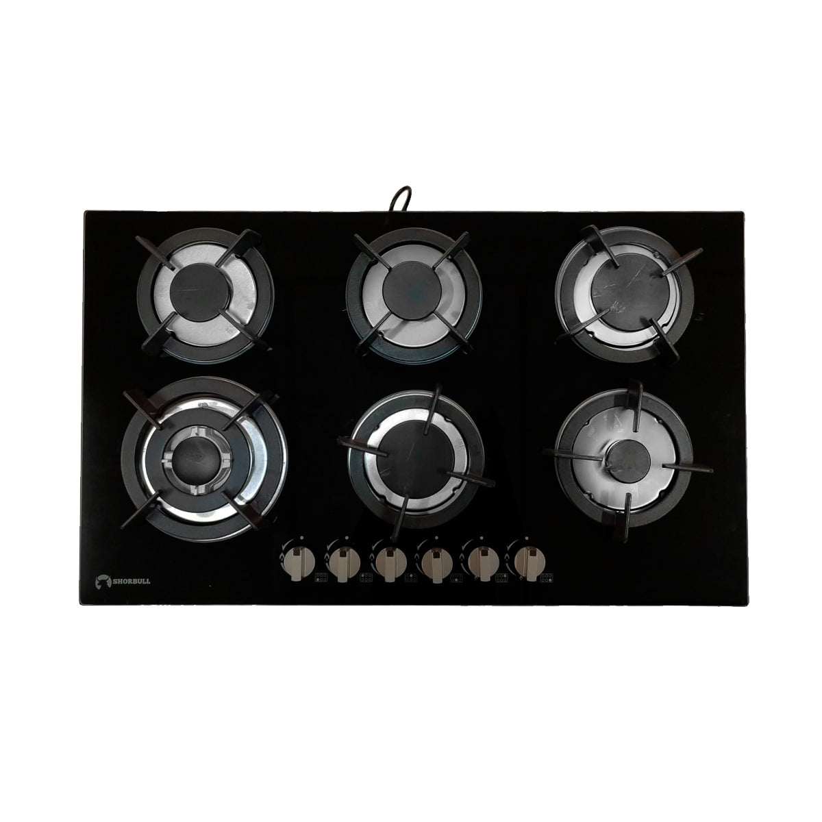 Parrilla Estufa 6 Quemadores Vidrio Templado