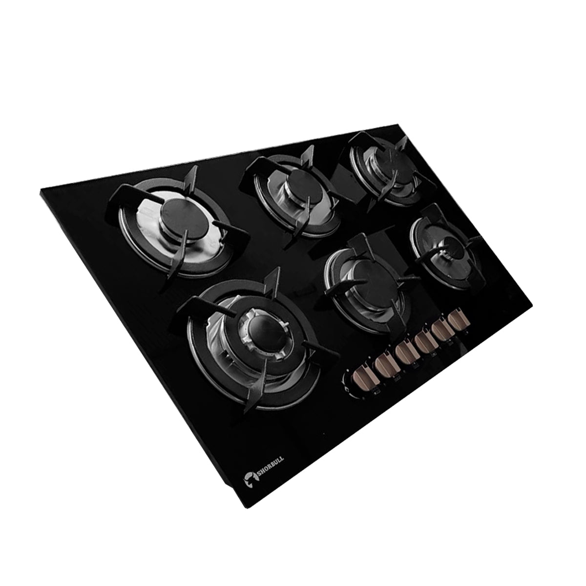 Parrilla Estufa 6 Quemadores Vidrio Templado