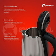 Tetera eléctrica de acero inoxidable 110V 1 Pieza Cap. 2 Litros