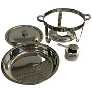 Chafer Redonda Shorbull Acero Inoxidable Buffet Servicio Alimentos