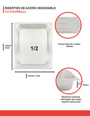 Inserto acero inoxidable medio 1/2 6.5 Shorbull