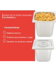 Inserto acero inoxidable sexto 1/6 10 Shorbull